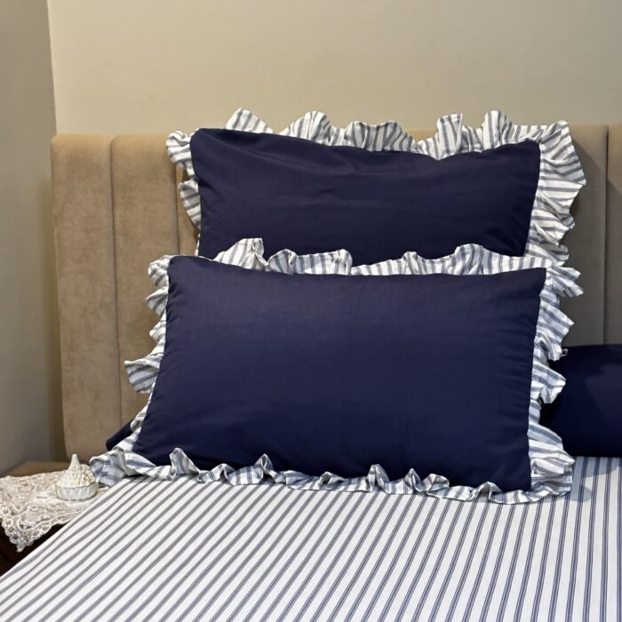 Navy Ruffle