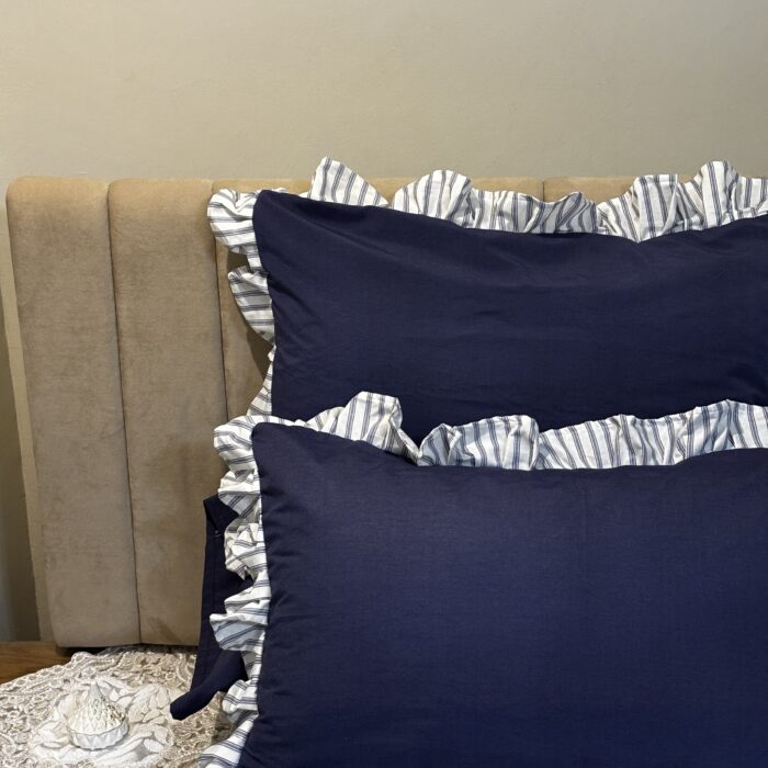 Navy Ruffle